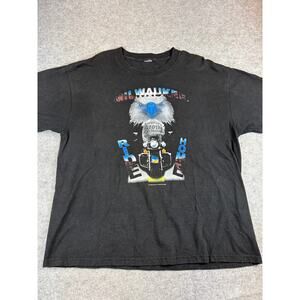 VINTAGE Milwaukee Eagle Biker Shirt Mens XL Black United We Ride Motorcycle Tee